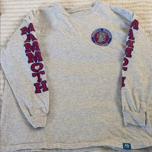 Mammoth Gray Long Sleeve Kids Tee